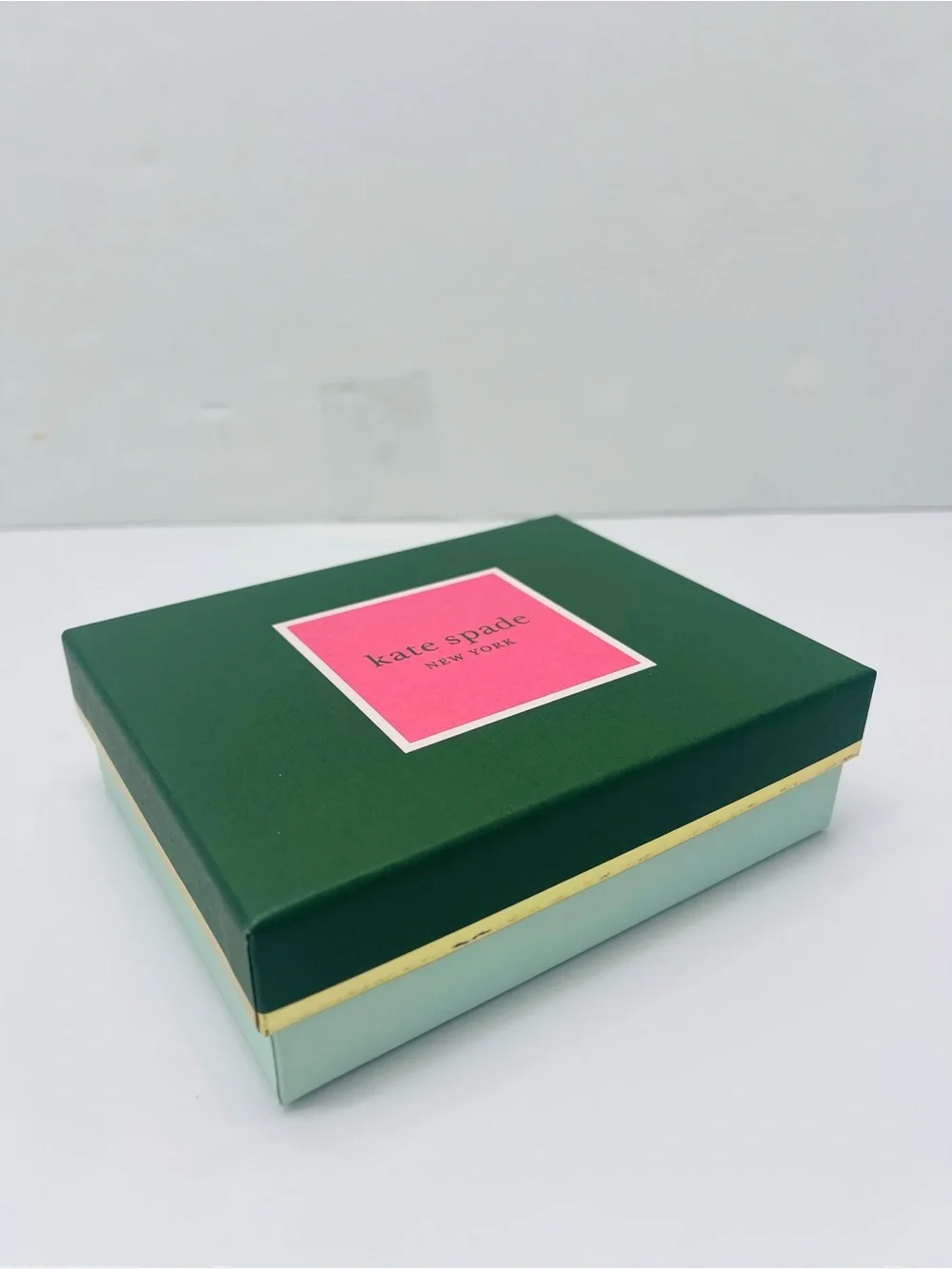 kate spade Green Box with Pink Label New